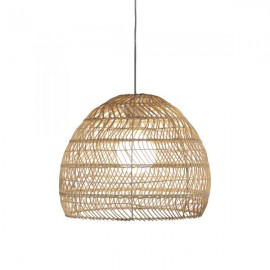 Oriel Lighting-METTE.35 & 47 SHADE ONLY Natural cane woven rattan  